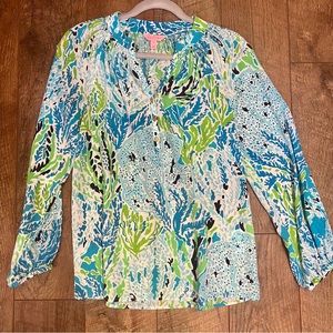 Lilly Pulitzer Elsa Silk Blouse 👚